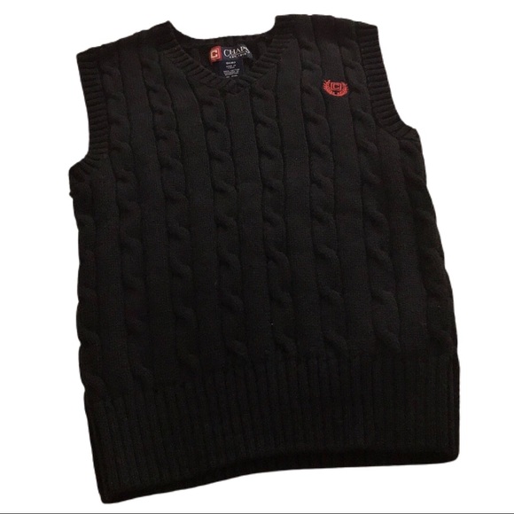 CHAPS V-Neck Sweater Vest - Picture 4 of 4